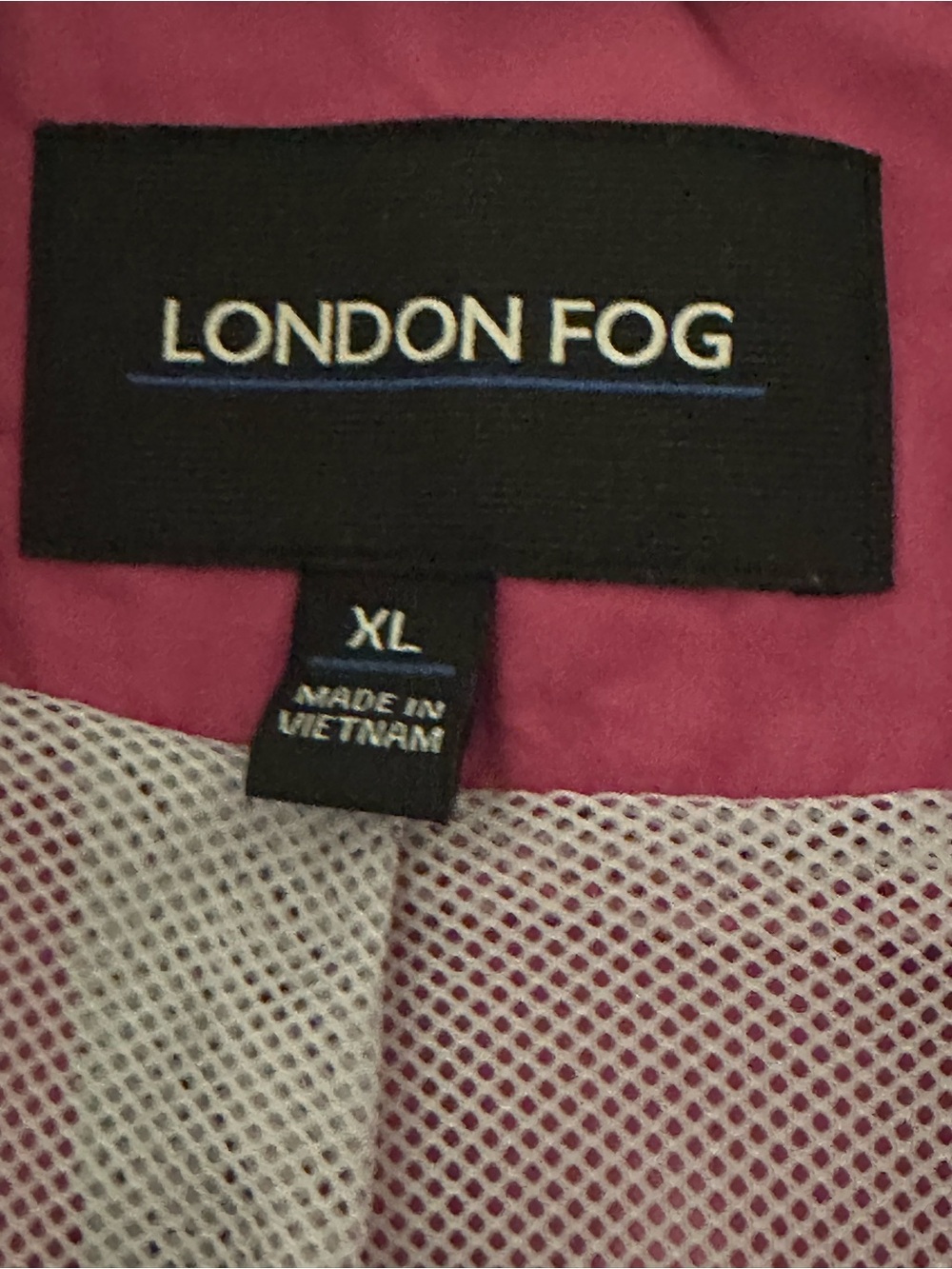 London Fog Hot Pink Trench Coat